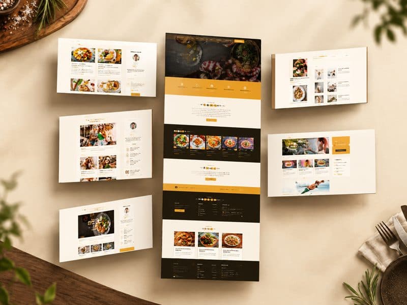 Emberwood Kitchen restaurant website preview