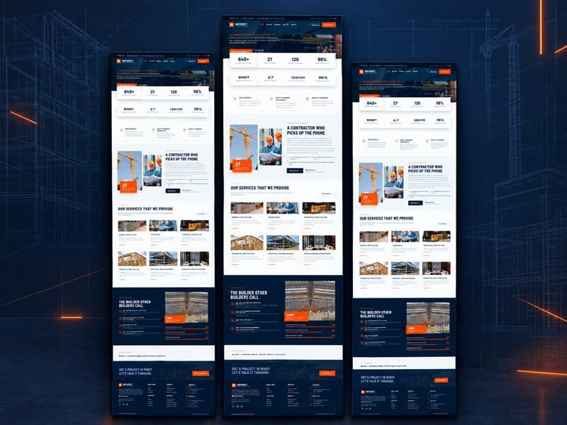 Northcrest Construction Group website preview